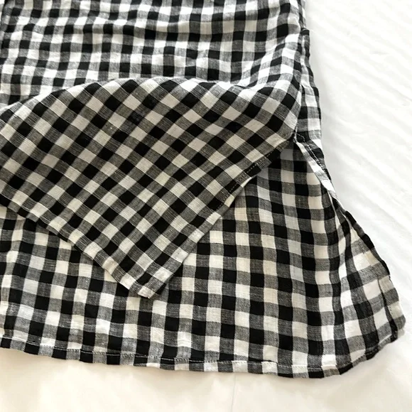 EILEEN FISHER || Sleeveless Black and White Linen Tunic Top. Sz. XL - Picture 10 of 16